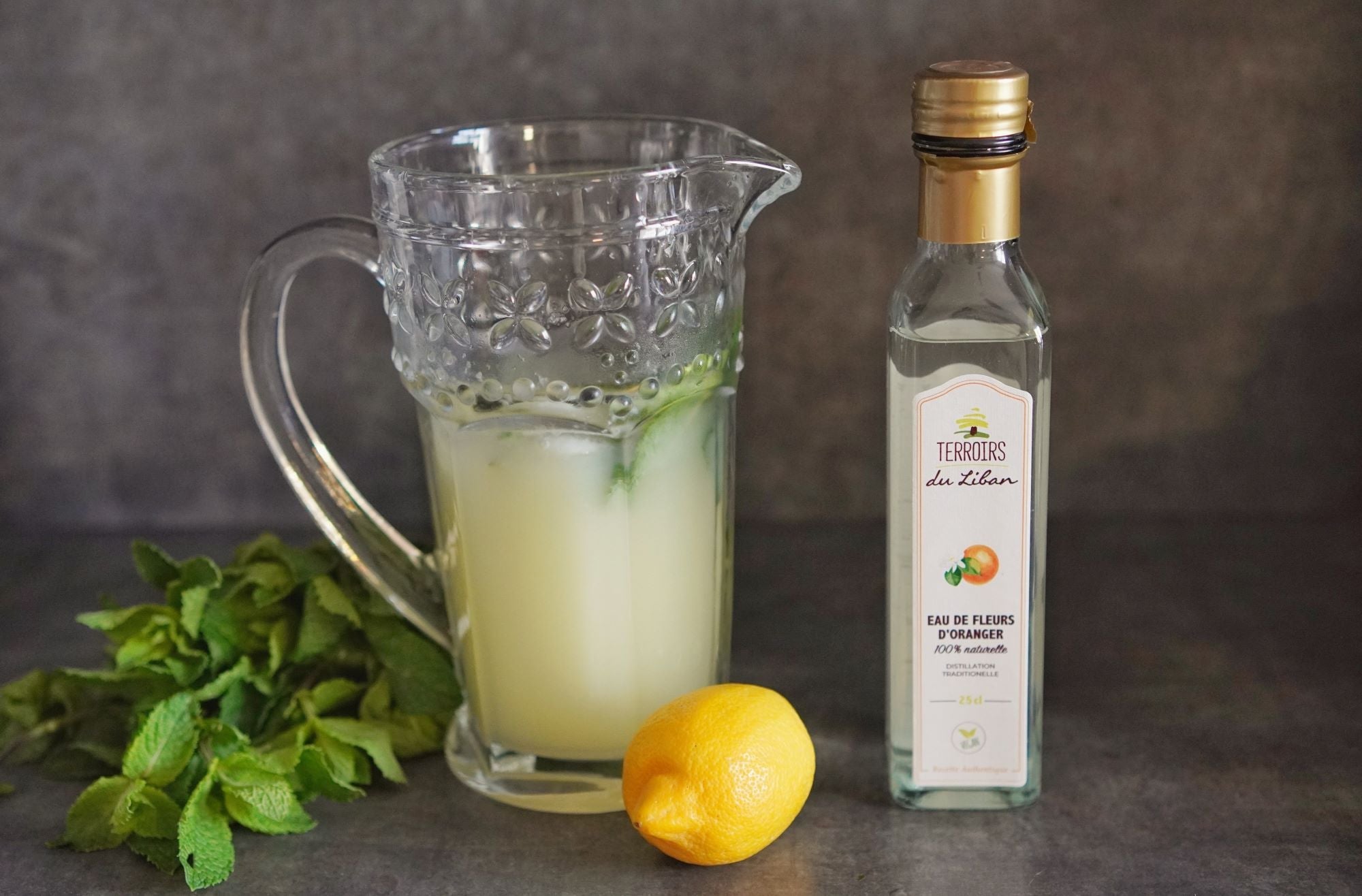 Lebanese Lemonade with Orange Blossom Water