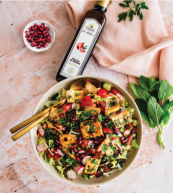 Fattoush Salad with Pomegranate Molasses and Sumac