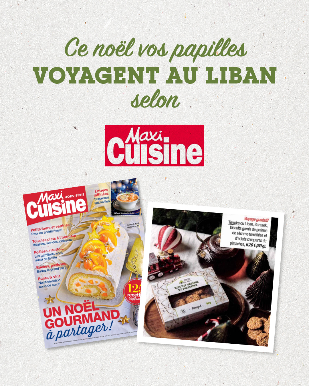 Sesame & pistachio a taste of Lebanese indulgence in Maxi Cuisine!