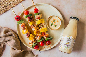 Brochettes de Dorade Grillées avec Sauce Sésame