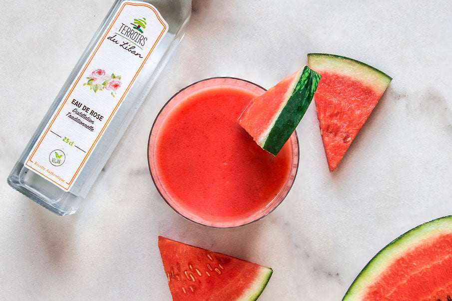 Watermelon & Rose Water Smoothie