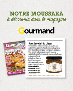 Gourmand magazine mis en lumière notre moussaka libanaise !