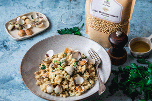 Moghrabieh Alle Vongole 