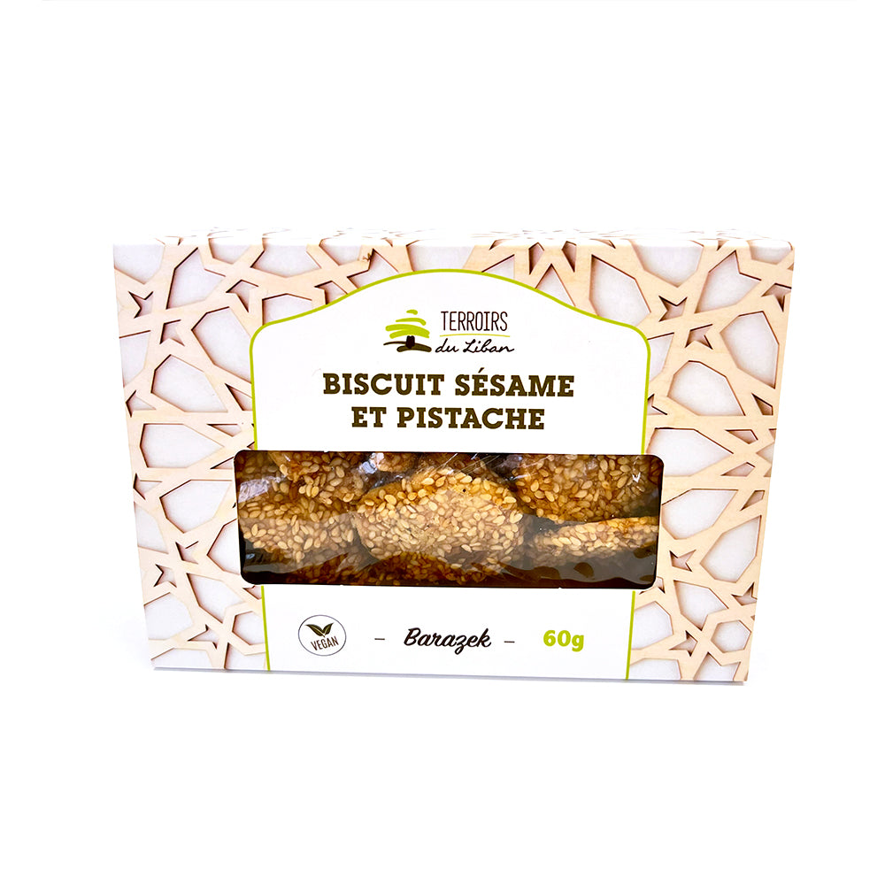 Sesame & Pistachio Biscuits: Barazek