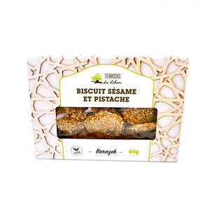 Sesame & Pistachio Biscuits: Barazek