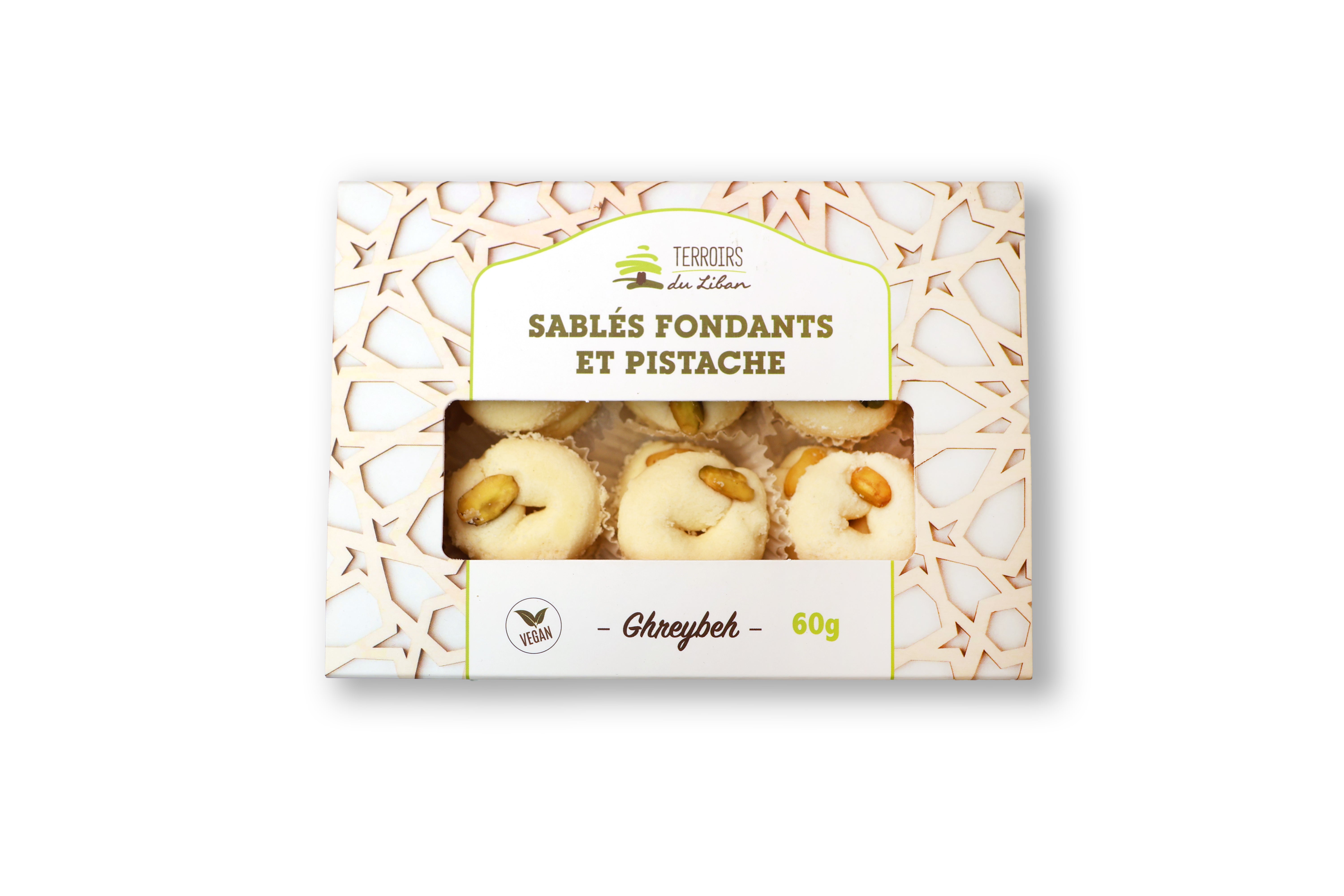 Sablés Fondants et Pistache: Ghreybeh