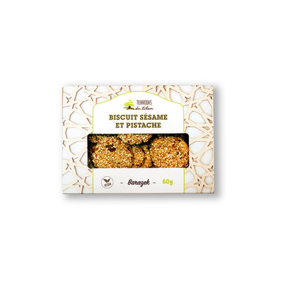 Biscuits Sésames et Pistache: Barazek  